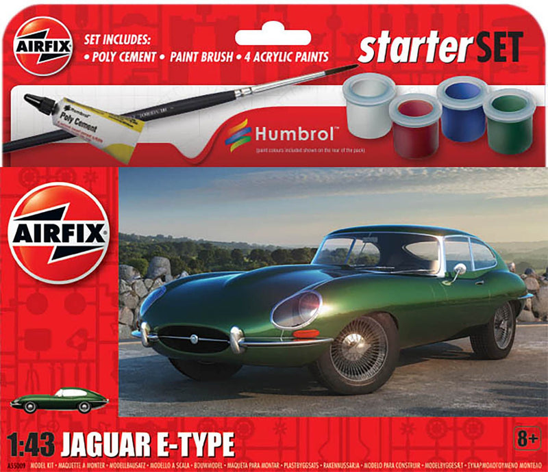Airfix 55009 1/43 Jag E Type Small Starter Set (9100969115885)