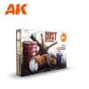 AK Interactive 3rd Generation Rust Weathering Paint Set