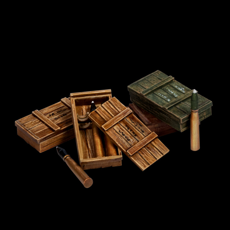 Scale 75 SW35-009 Figures Warfront German Supplies Ammo Boxes And Ammunitions 2 35mm