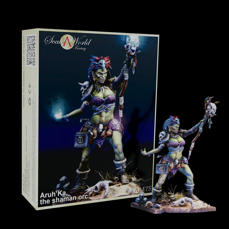 Scale 75 SCF-017 Figures Scale World Fantasy Aruh Ka The Shaman Orc 75mm