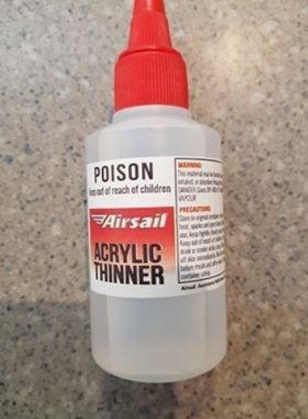 Airsail Acrylic Thinner - 100ml Squeeze Bottle