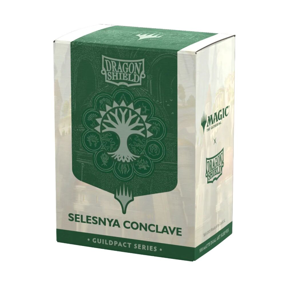 Dragon Shield Magic: The Gathering Guildpact Series Sleeves (100) Matte Dual Art - Selesnya Conclave (MTG Guildpact Series) - AT-16515