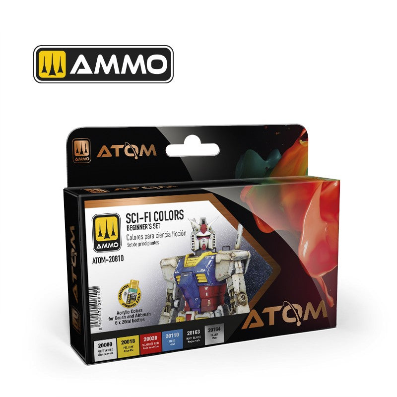 AMMO by Mig Jimenez ATOM-20810 ATOM Beginners Set: SCI-FI Colors