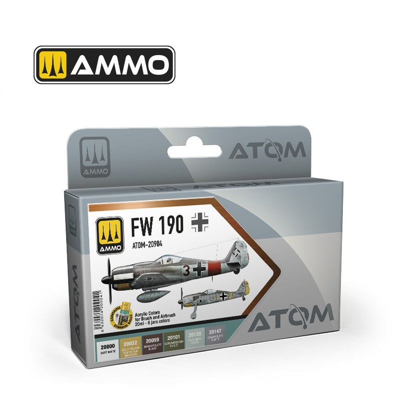 AMMO by Mig Jimenez ATOM-20904 ATOM FW 190 Colors Set