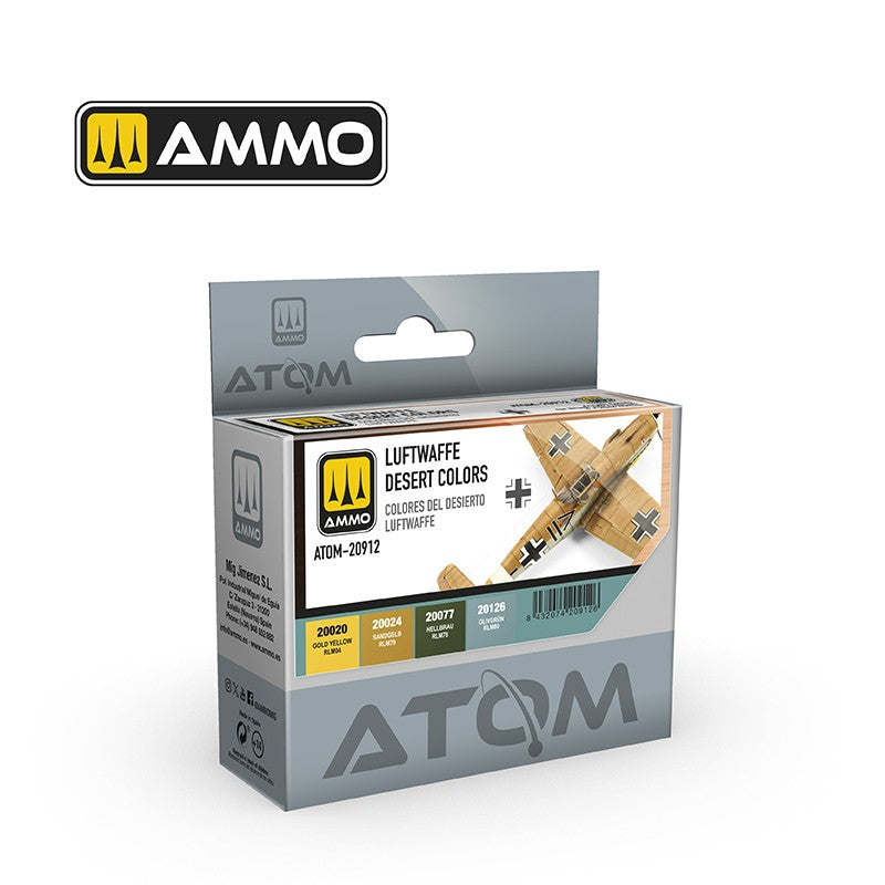 AMMO by Mig Jimenez ATOM-20912 ATOM Luftwaffe Desert Colors Set