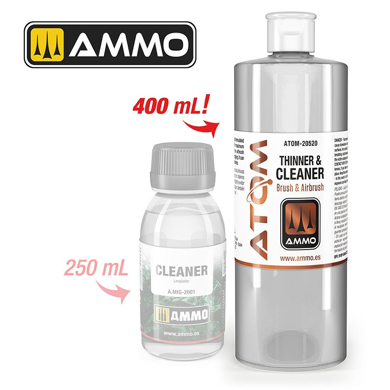 AMMO by Mig Jimenez ATOM-20520 ATOM Thinner and Cleaner 400 mL