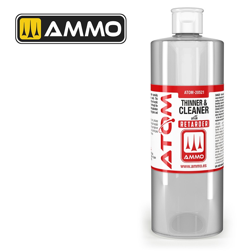 AMMO by Mig Jimenez ATOM-20521 ATOM Thinner and Cleaner with Retarder 400 mL