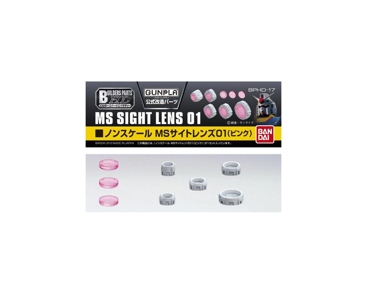 Bandai Builders Parts HD MS Sight Lens #01 (Pink) Gundam - BAS2206715