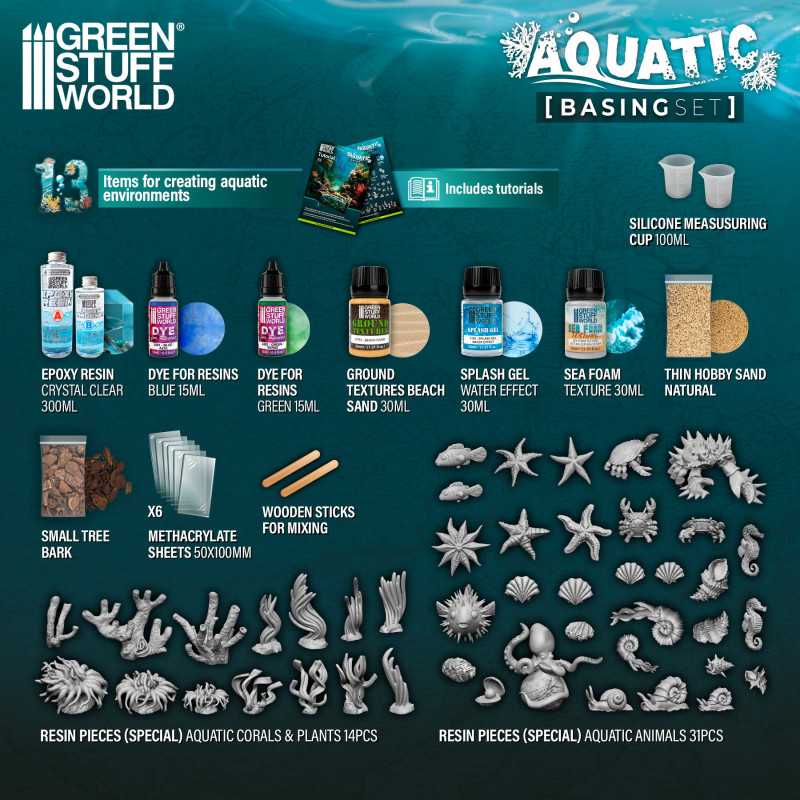 Green Stuff World 11641 Environment Set Acuatico/ Aquatic (9080483119341)