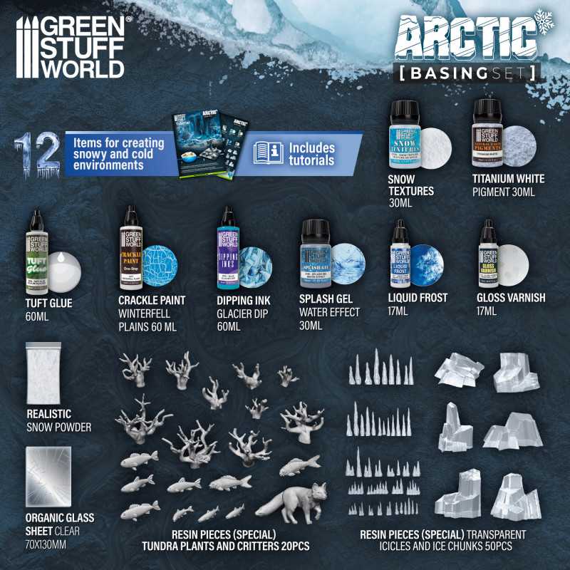 Green Stuff World 11638 Environment Set Artic / Ártico (9080482824429)