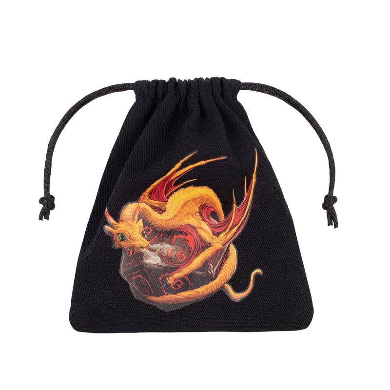 Q Workshop BDRA102 Dragon Black & adorable Dice Bag (9003915182317)