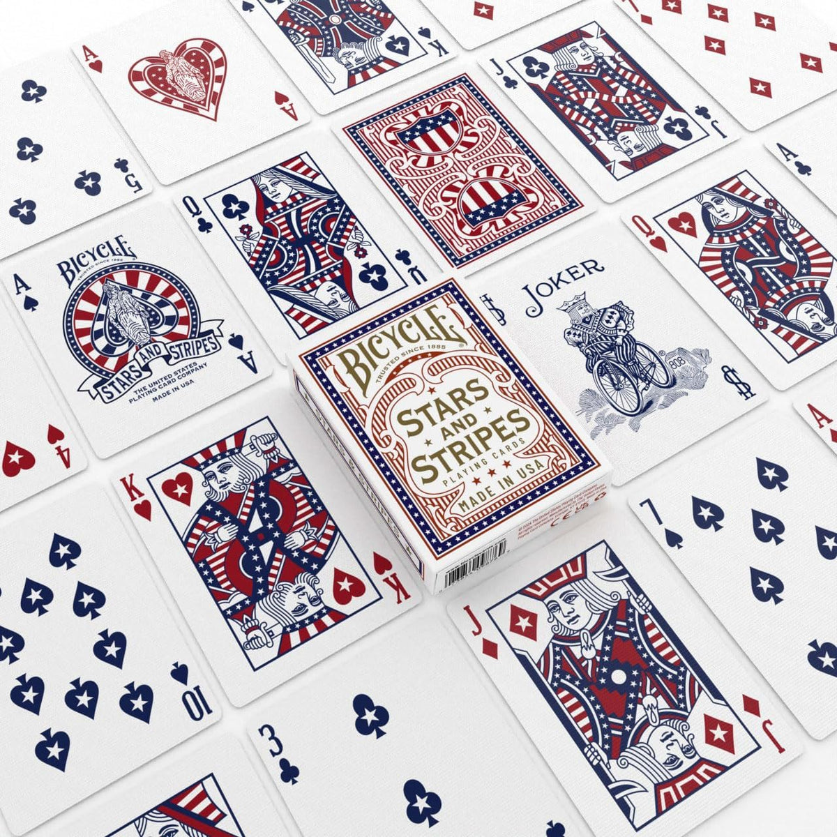 Cartamundi 10048184 Bicycle Stars and Stripes Playing Cards