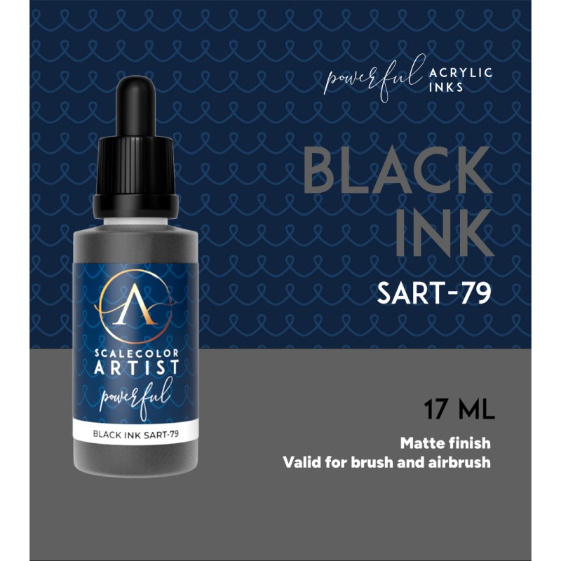 Scale 75 SART-79 Scalecolor Artist Black Ink 20ml