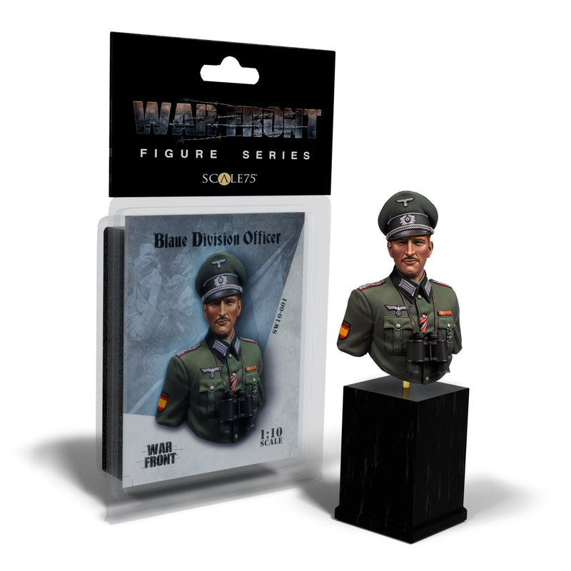 Scale 75 SW10-001 Busts Warfront Blaue Division Officer 1:10
