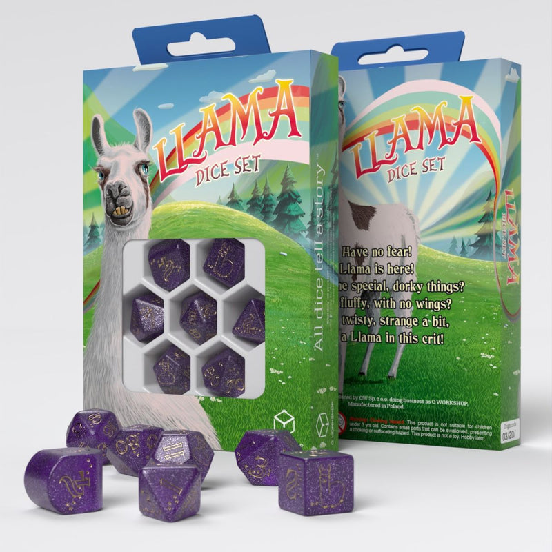 Q Workshop RLLA04 Llama Dice Set: Zippy (9003918819565)