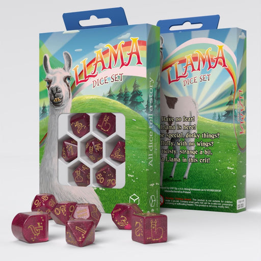 Q Workshop RLLA05 Llama Dice Set: Puffy (9003918852333)