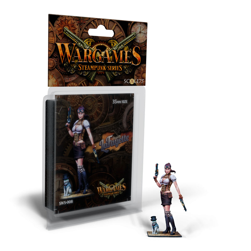Scale 75 SWS-008 Figures Steampunk Wargames Brigitte Lafayette 35mm