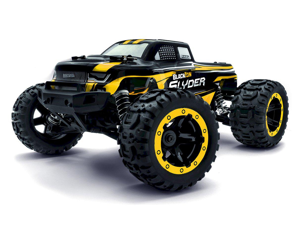 Blackzon Slyder 4WD MT Yellow RC Monster Truck 1/16 Scale