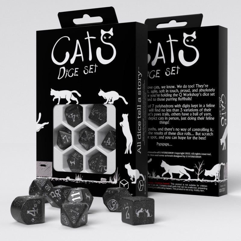 Q Workshop RCAT05 CATS Modern Dice Set: Waffle (9003916296429)