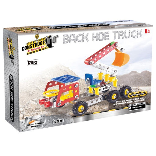 xConstruct It Back Hoe Truck - 129 Pc (6656319094833)