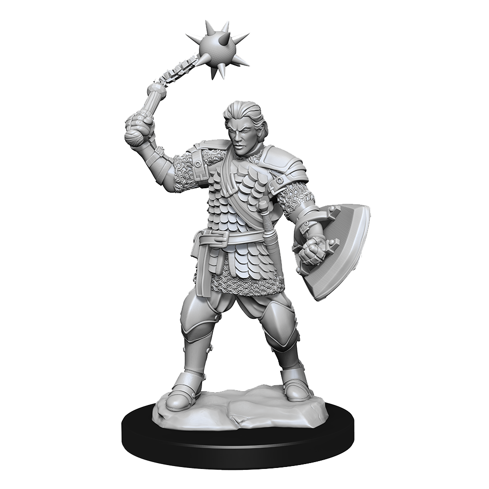 WizKids Critical Role Unpainted Miniatures Human Clovis Concord Cleric Male - WZK90385