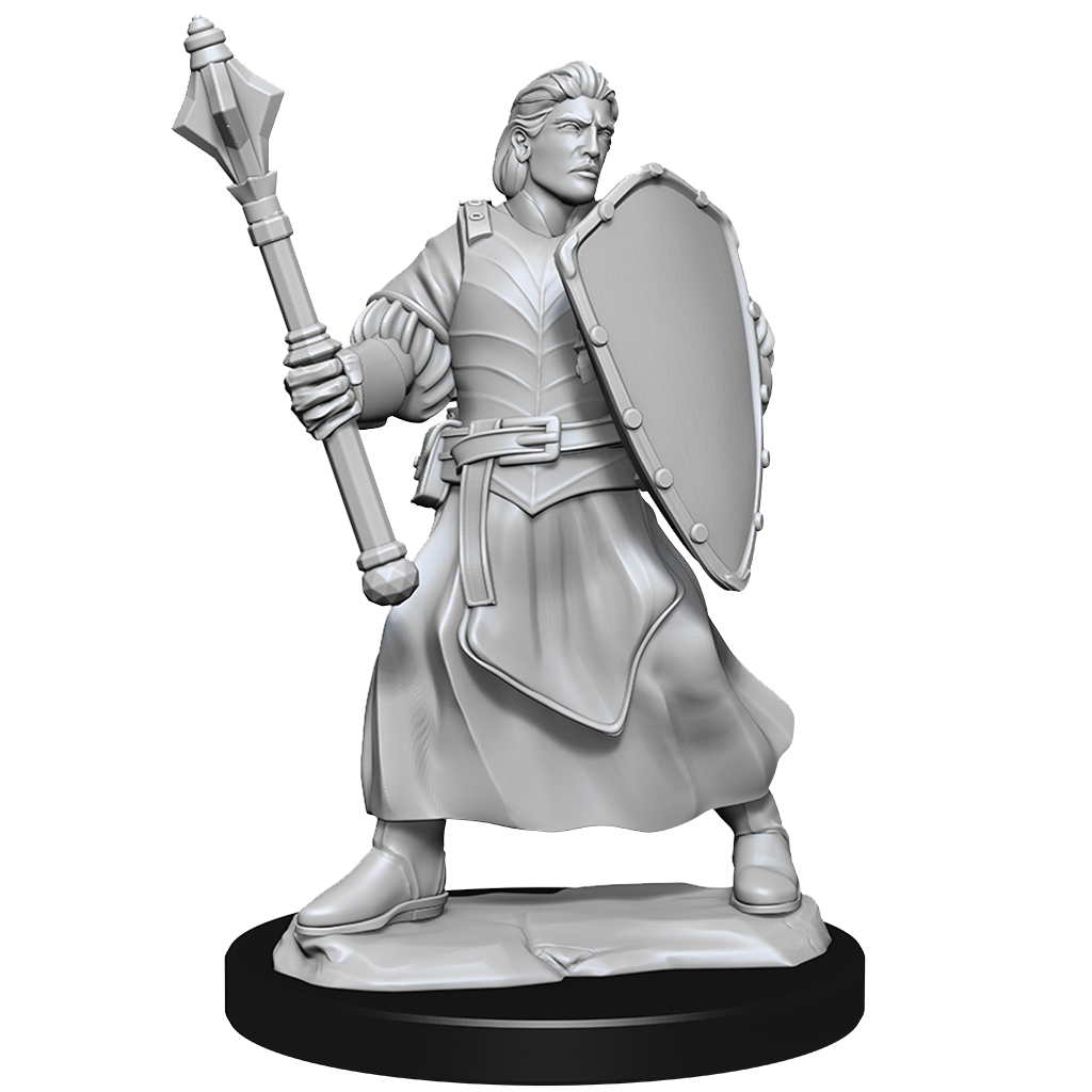 WizKids Critical Role Unpainted Miniatures Human Clovis Concord Cleric Male - WZK90385