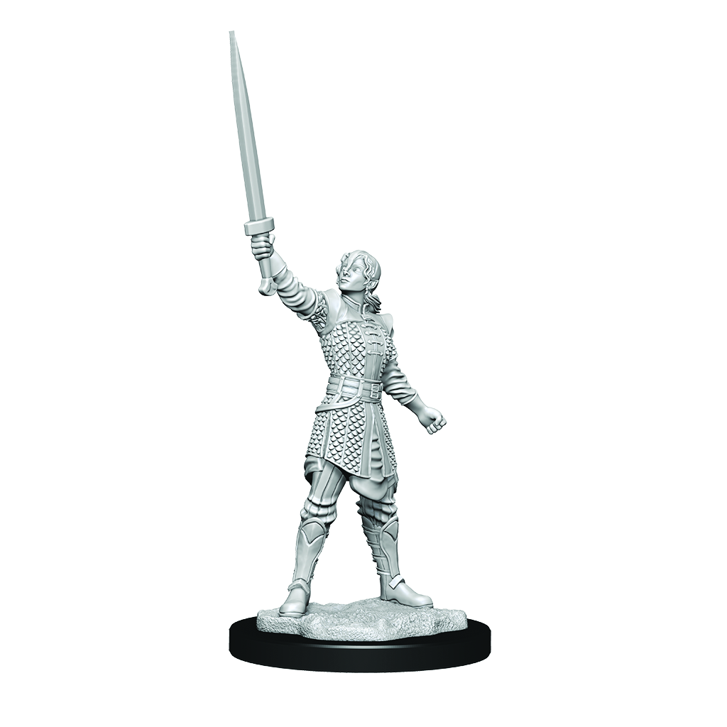 WizKids Critical Role Unpainted Miniatures Human Dwendalian Empire Fighter Female - WZK90386