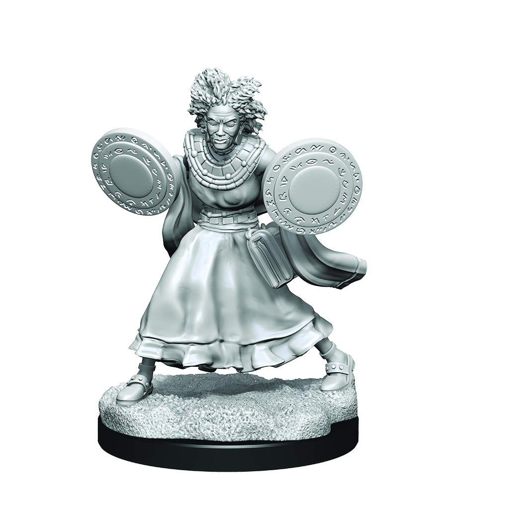 WizKids Critical Role Unpainted Miniatures Human Graviturgy and Chronurgy Wizards Female - WZK90391
