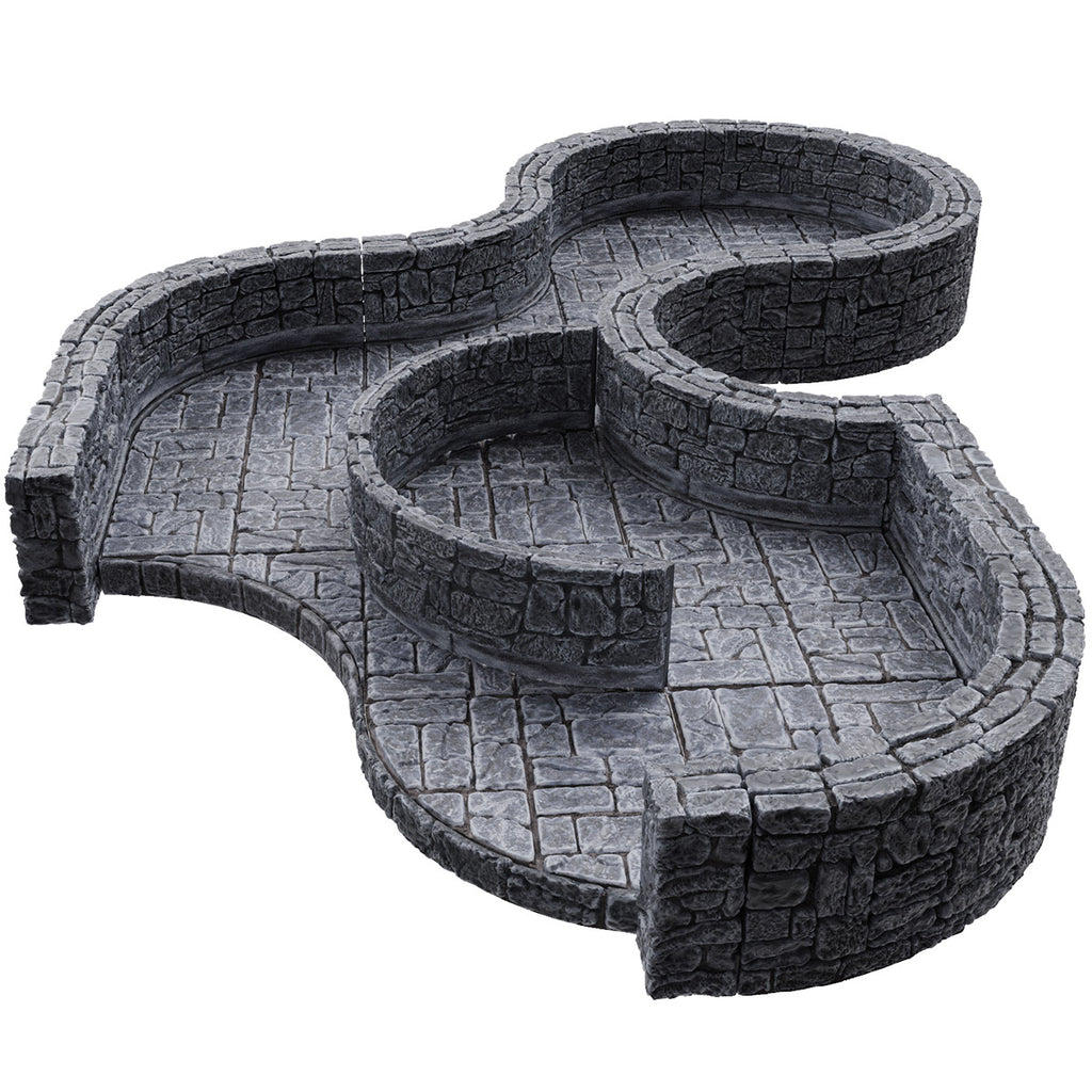 WizKids WarLock Tiles Dungeon Tiles III Curves Terrain & Scenery (2)
