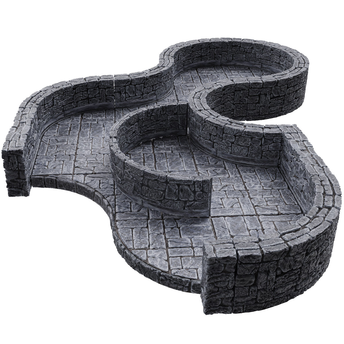 WizKids WarLock Tiles Dungeon Tiles III Curves Terrain & Scenery (2)