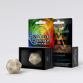 Q Workshop - D20 Beige & Black Card Game Level Counter - QW-20LEV18