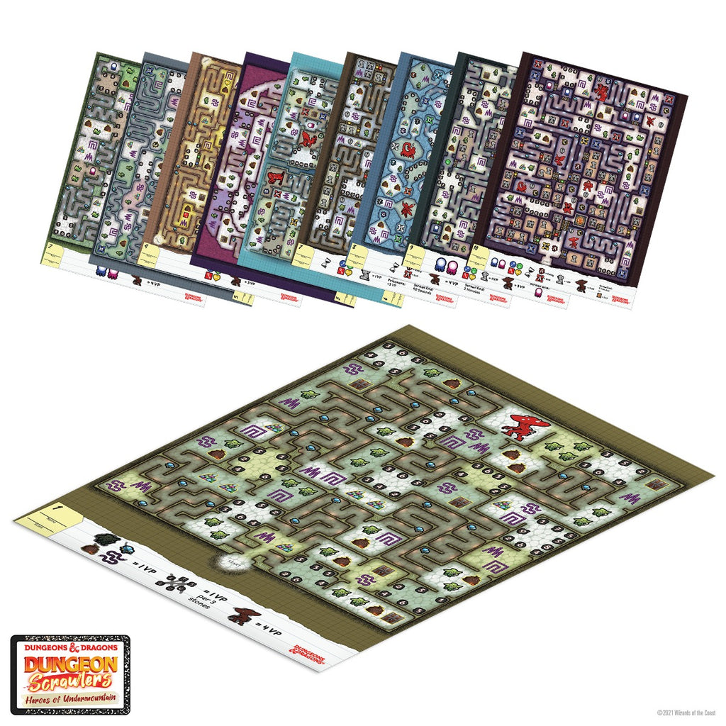 WizKids Dungeons & Dragons Dungeon Scrawlers Heroes of Undermountain Board Game (3)