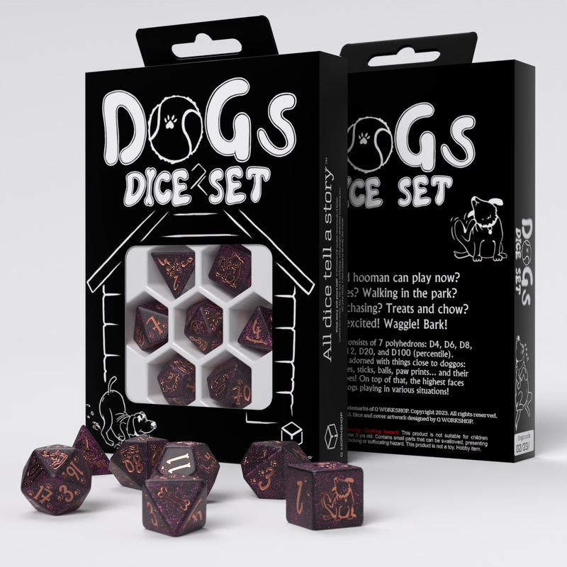 Q Workshop SDOG01 DOGS Dice Set: Luna (9003916755181)