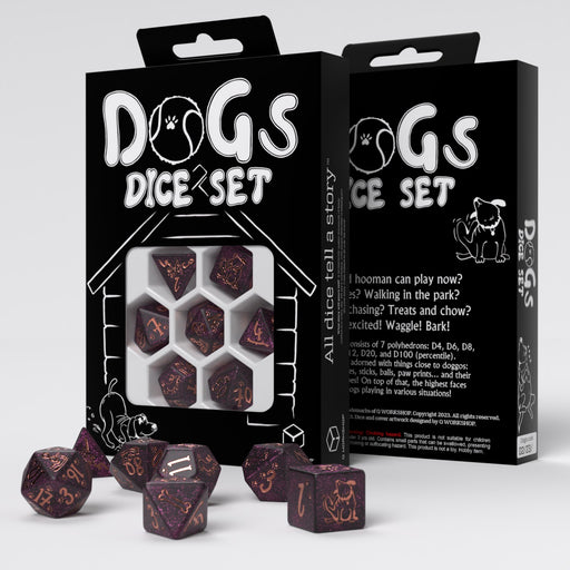 Q Workshop SDOG01 DOGS Dice Set: Luna (9003916755181)