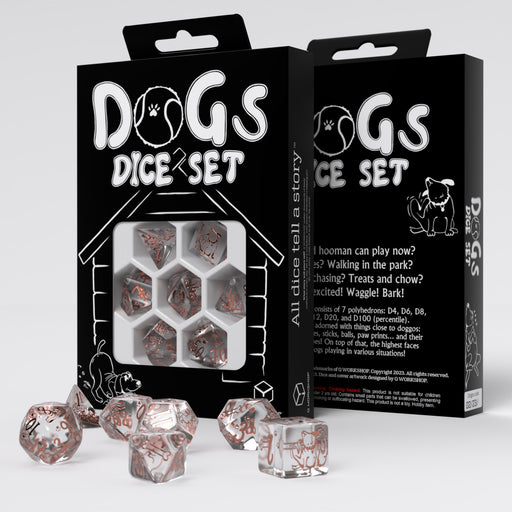 Q Workshop SDOG04 Dogs Dice Set: Bubbles (9003916820717)