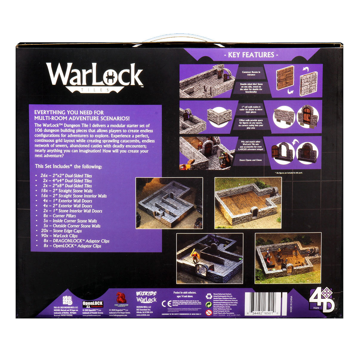 WizKids WarLock Tiles Dungeon Tiles I Terrain & Scenery (2)