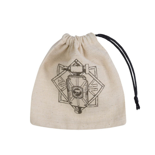 Q Workshop BDWA102 Dwarven Beige & black Basic Dice Bag (9003913085165)