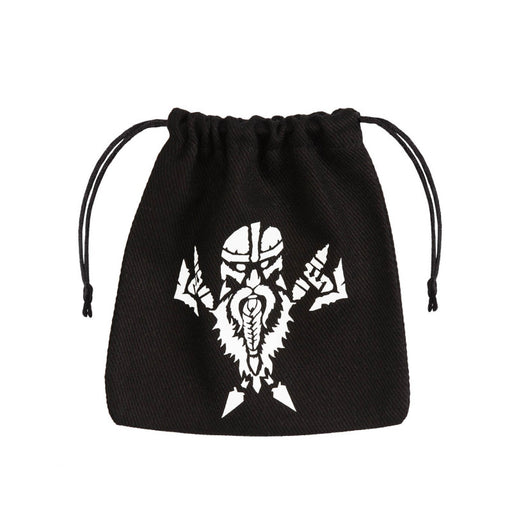 Q Workshop BDWA101 Dwarven Black & white Dice Bag (9003912691949)
