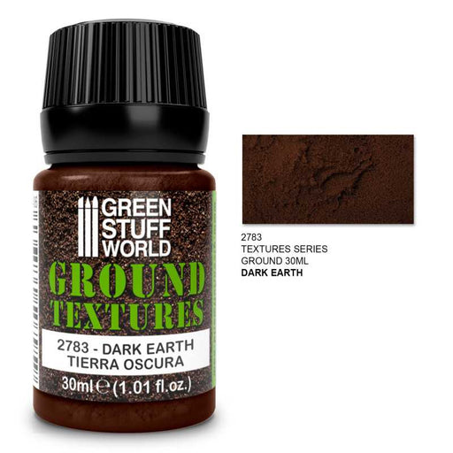 Green Stuff World 2783 Texturizing Paste / Acrylic Ground Texture DARK EARTH 30ml (9080478892269)
