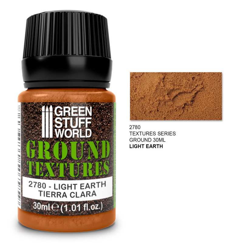 Green Stuff World 2780 Texturizing Paste / Acrylic Ground Texture LIGHT EARTH 30ml (9080478761197)