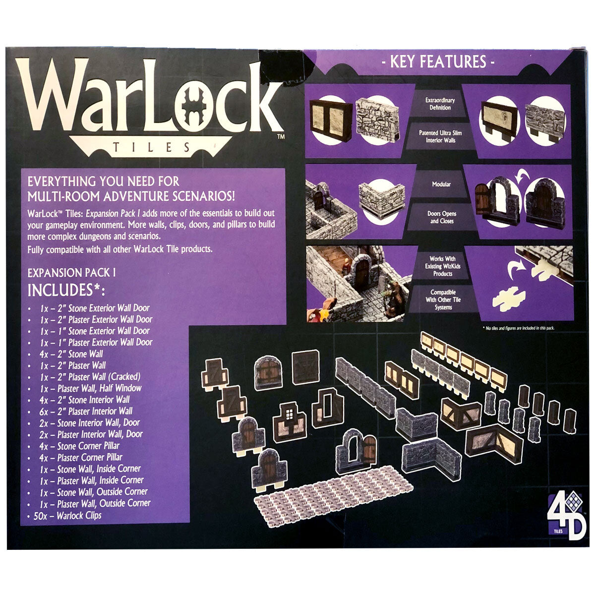 WizKids WarLock Tiles Expansion Pack I Terrain & Scenery (2)