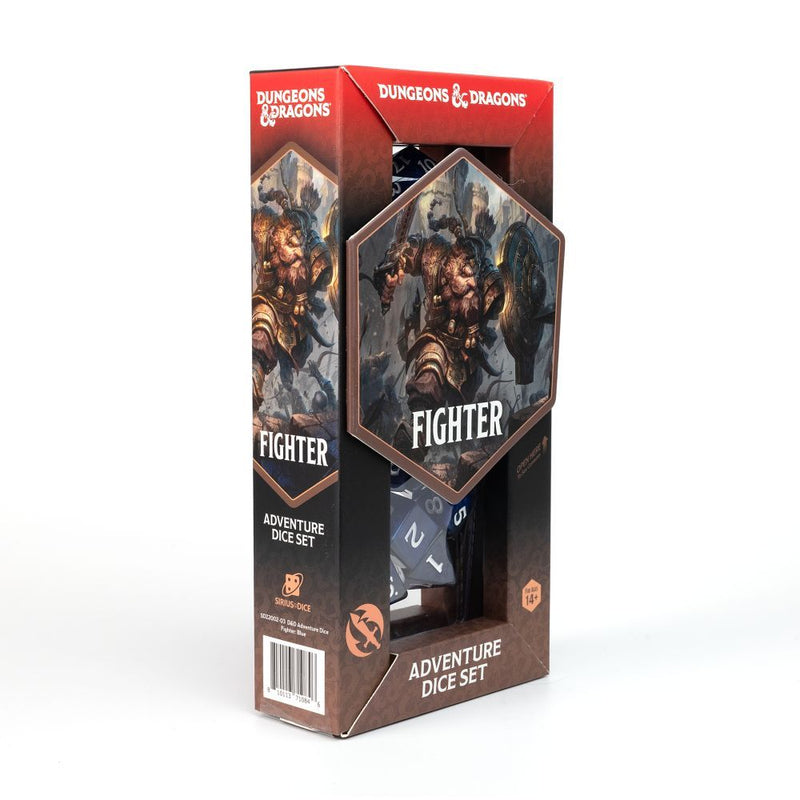 Sirius DZ2002-03 Dice D&D Adventure Dice Fighter Blue (9003869536493)
