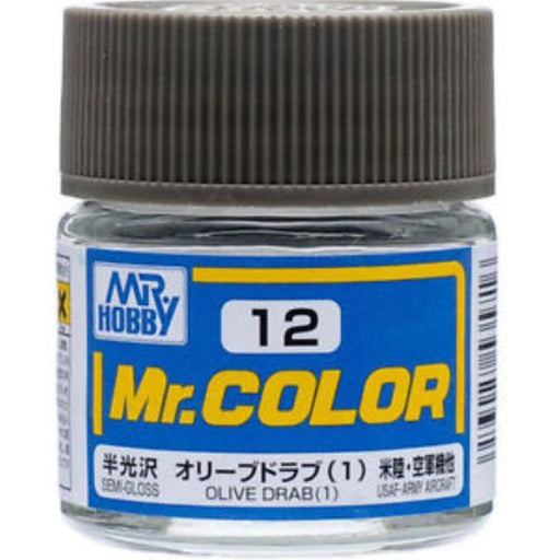 Gunze C012 Mr. Color - Semi Gloss Olive Drab 1 (7537774035181)