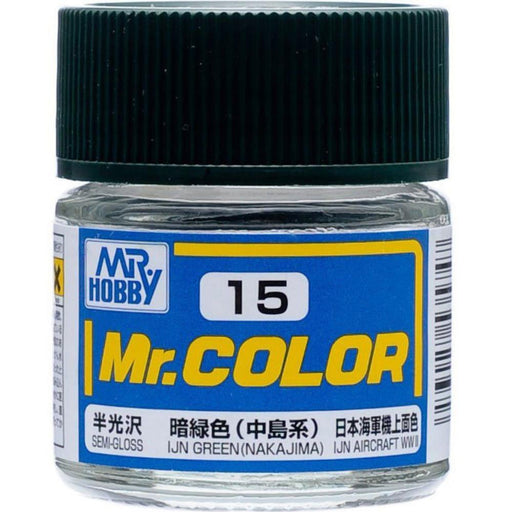 Gunze C015 Mr. Color - Semi Gloss IJN Green (Nakajima) (7537774395629)
