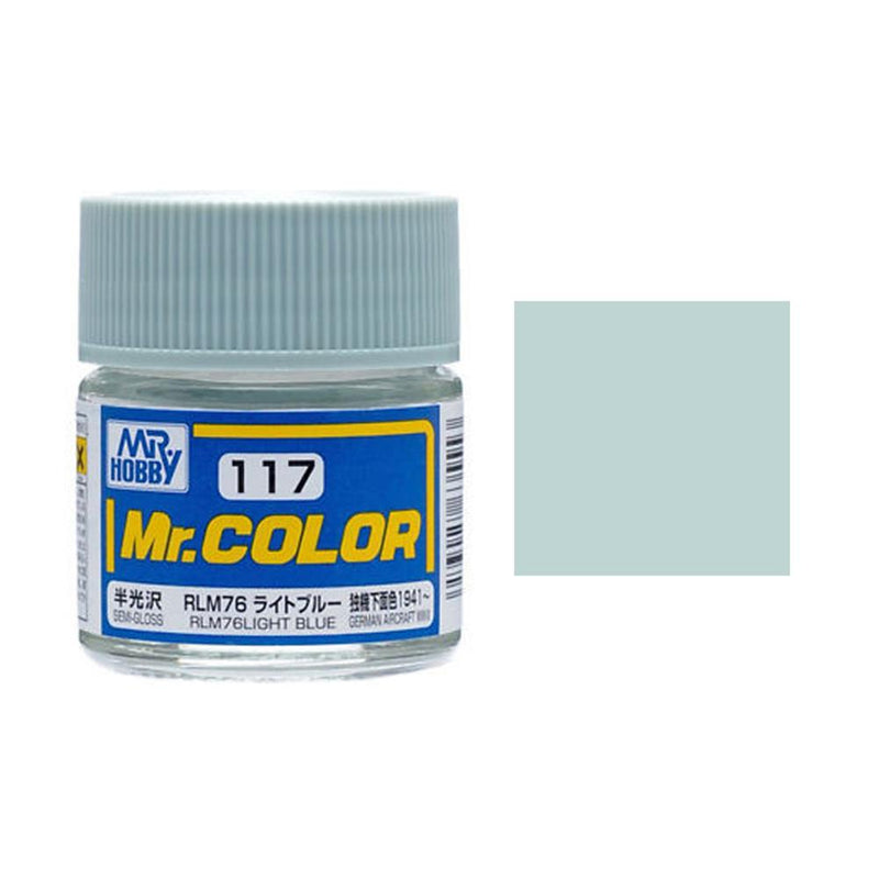 Gunze C117 Mr. Color - Semi Gloss RLM76 Light Blue