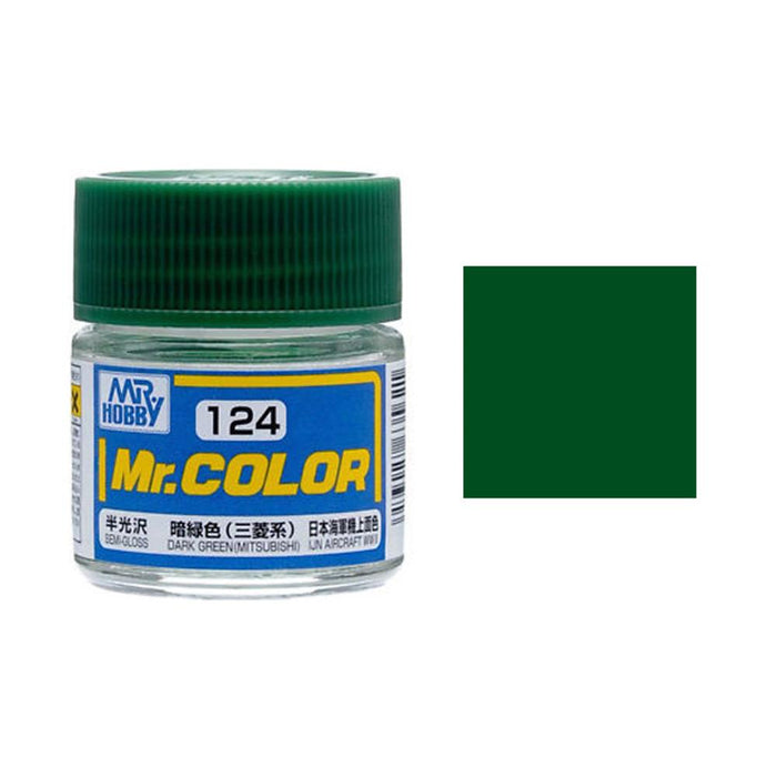 Gunze C124 Mr. Color - Semi Gloss Dark Green (Mitsubishi) (8435580240109)