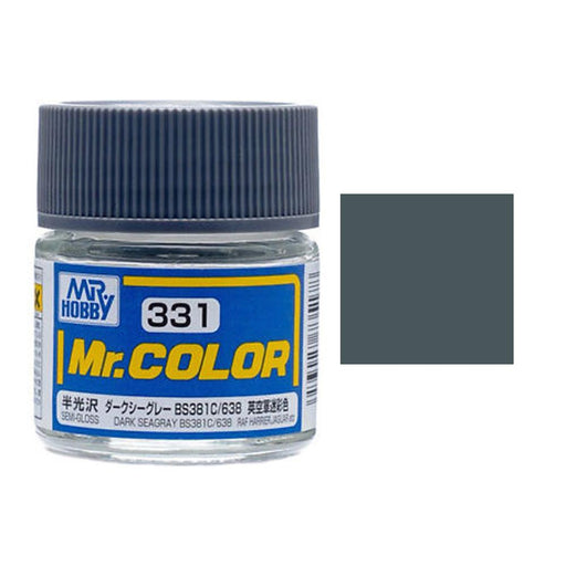Gunze C331 Mr. Color - Semi Gloss Dark Sea Grey BS381/C638 (7537790746861)