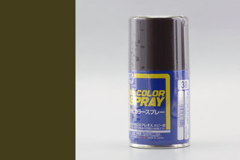 Gunze S038 Mr. Color Spray Semi Gloss Olive Drab 2