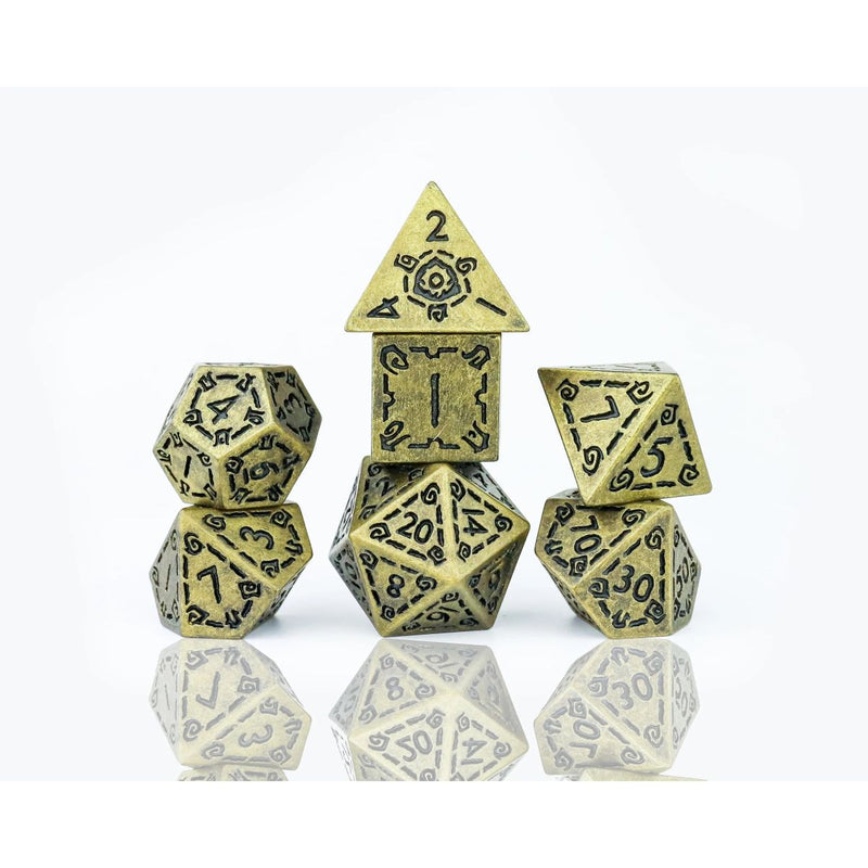 Sirius DZ0017-03 Dice â€“ Dice Set - Illusory Metal: Gold (9250526068973)
