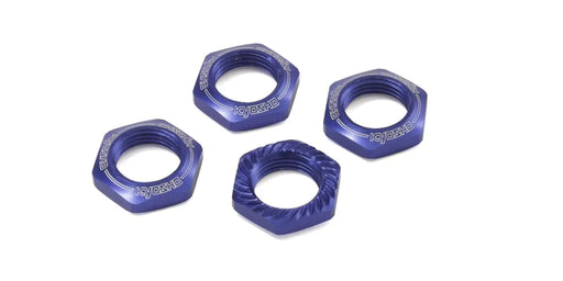 Kyosho IFW472BL Blue Wheel Nuts Serated (4) (8324726292717)